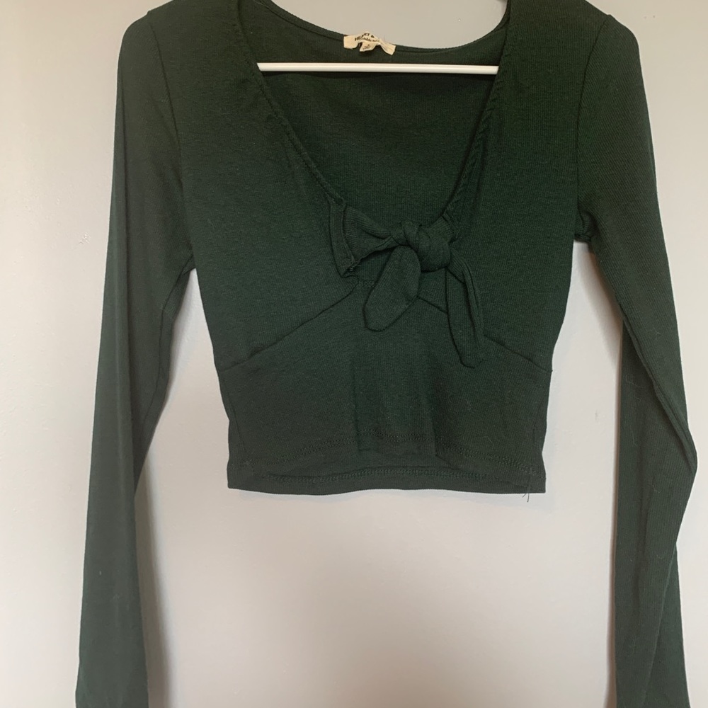 Hearts and hips long sleeve cropped shirt